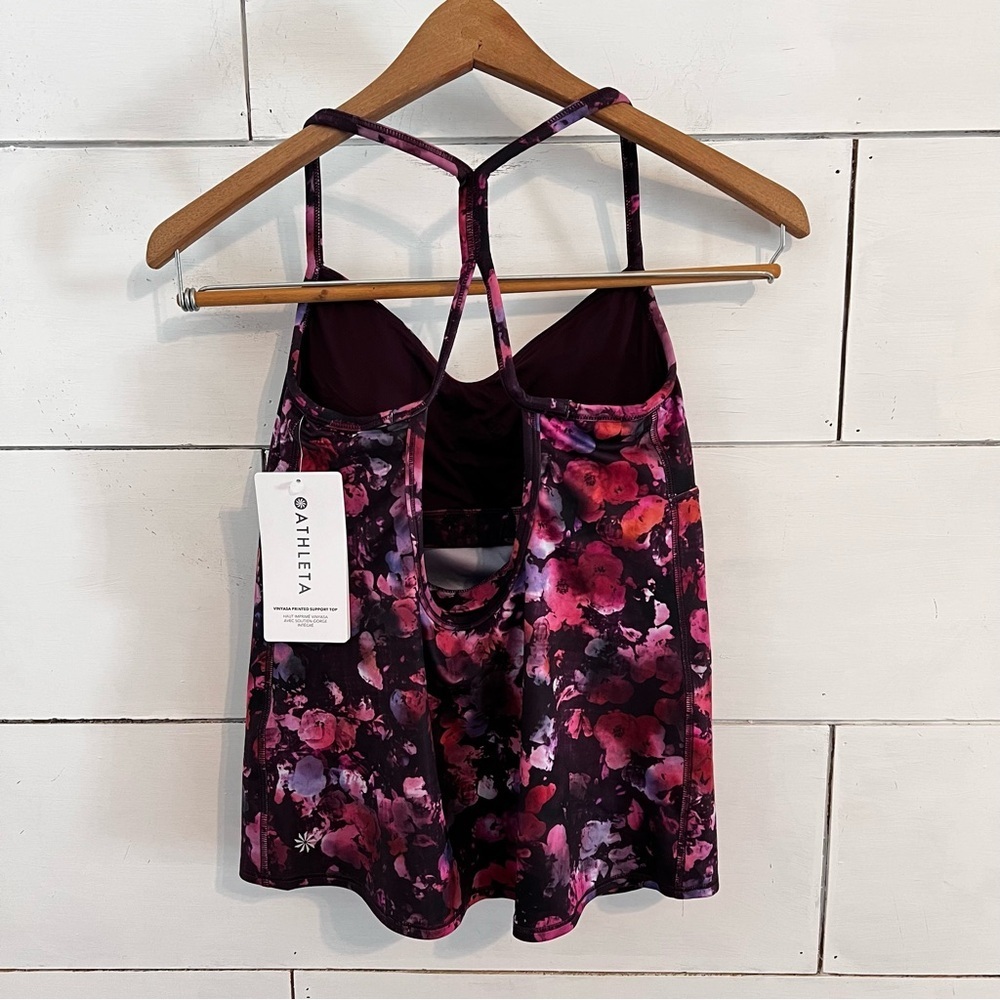 Athleta Vinyasa Printed Support Top. Size Small. New With Tags. - Picture 4 of 11